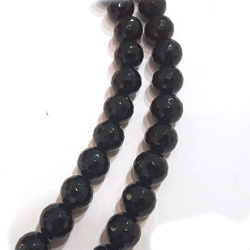 Onyx Kugelstrang 14 mm facettiert - 2