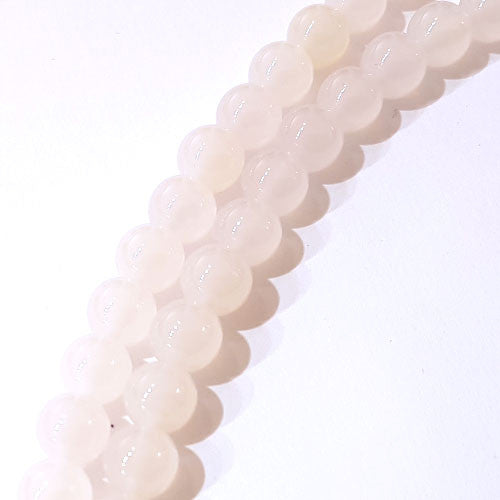 Achat weiß, Kugelstrang 8mm - 2
