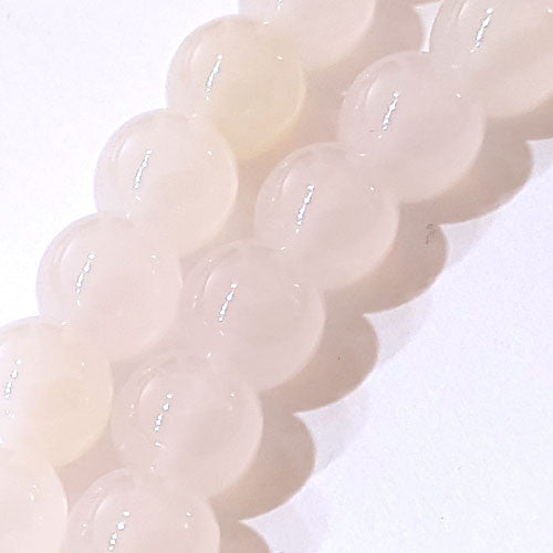 Achat weiß, Kugelstrang 8mm - 3