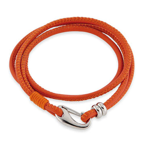 Leder Armband Kelly Orange