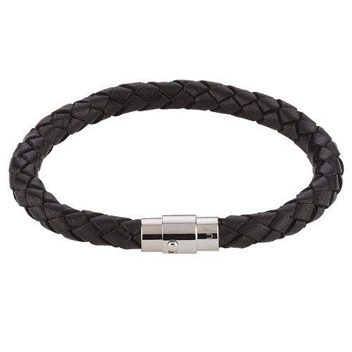 Leder Armband Juno Schwarz