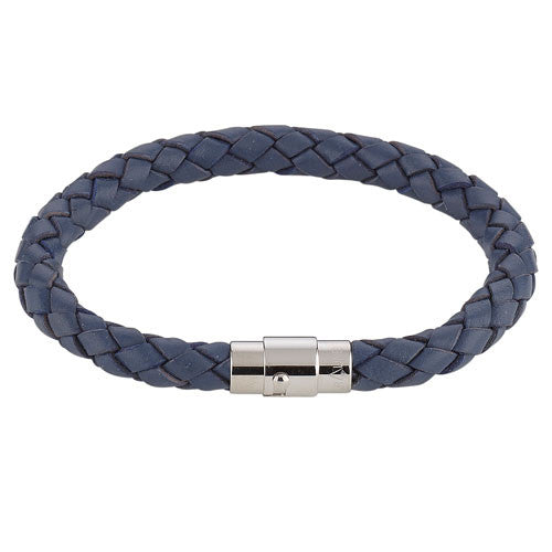 Leder Armband Juno Dunkelblau
