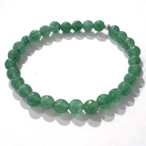 Aventurin grün Armband 6mm facettiert - 1