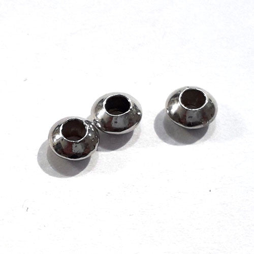 Linsen 5,5 mm, 6 Stück, Silber rhodiniert - 1