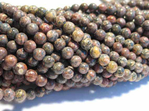 Leopardenjaspis Kugelstrang 6 mm - 1