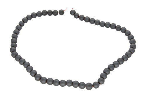 Hämatit matt Kugelstrang 8 mm - 1