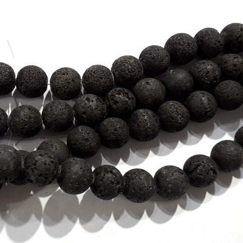Lava schwarz, Kugelstrang 12 mm - 1