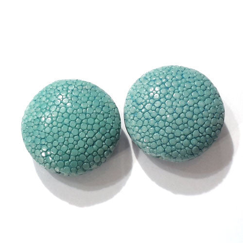 Rochenleder Disc türkis (1 Stück) - 1