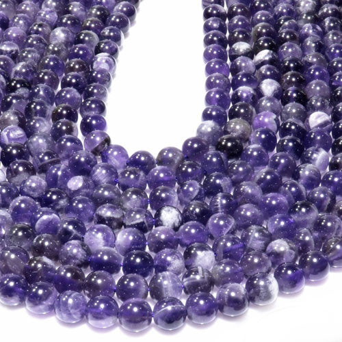 Amethystquarz Kugelstrang 6mm - 2