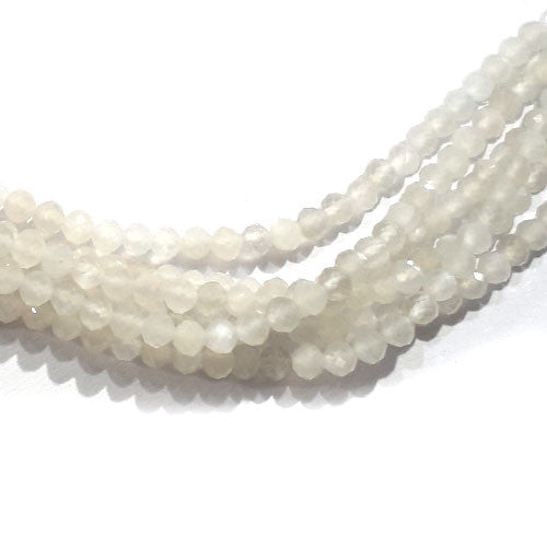 Mondstein facettiert Strang 3mm - 1