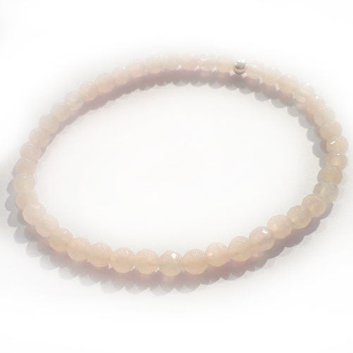 Rosenquarz Armband 4mm facettiert - 1