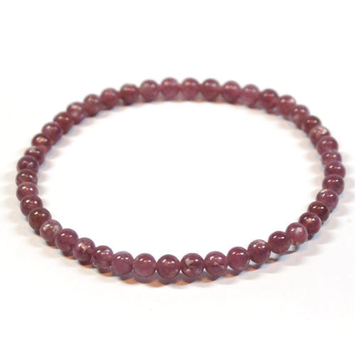 Lepidolith Kugel-Armband 4mm - 1