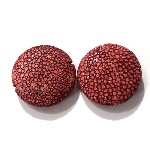 Rochenleder Disc burgunder rot (1 Stück) - 1