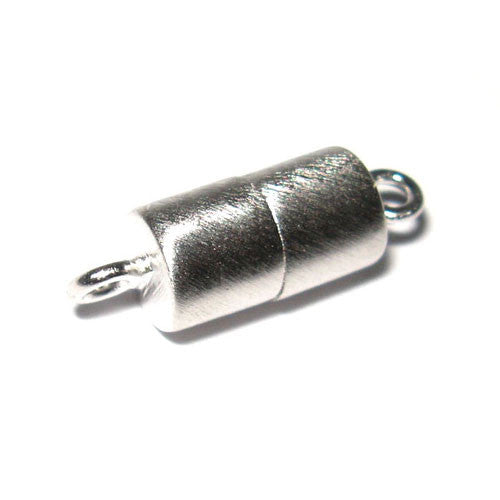 Magnetzylinderschließe 8 mm, Silber rhodiniert matt - 1