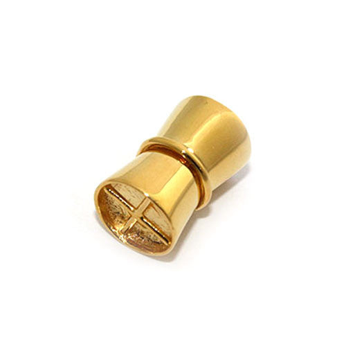 Magnetschließe Zylinder klein, Silber vergoldet - 1