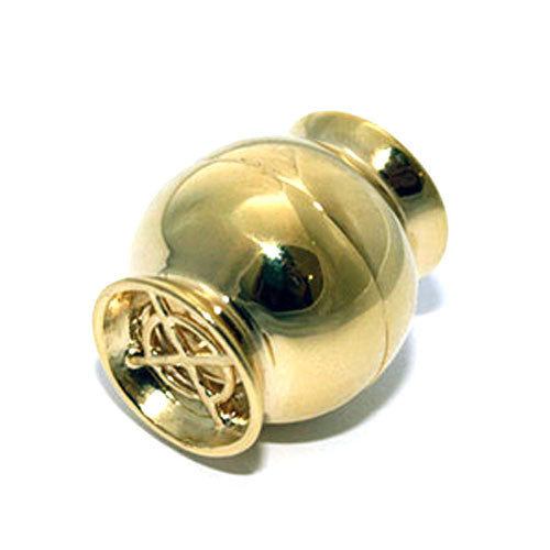 Magnetschließe Netz groß, Silber vergoldet - 1