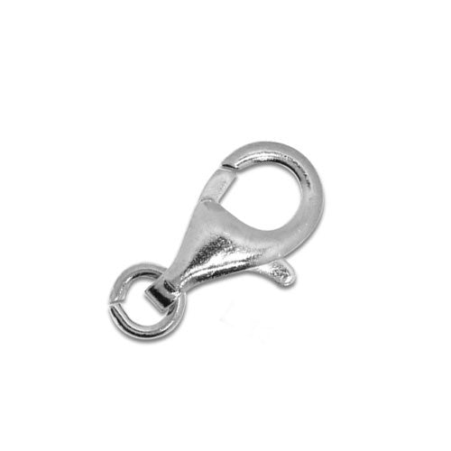 Karabiner 11 mm, Silber rhodiniert (1 Stk.) - 1