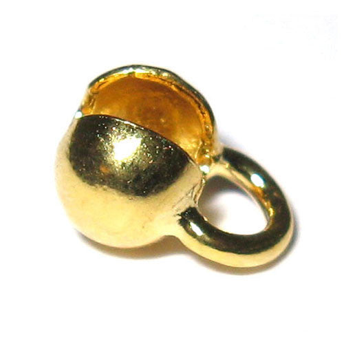 Klappkugel mit Öse, Silber vergoldet (2 Stk.) - 2