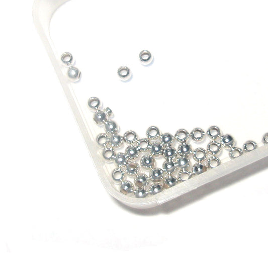 Quetschkugeln klein Silber, 20 Stück - 2