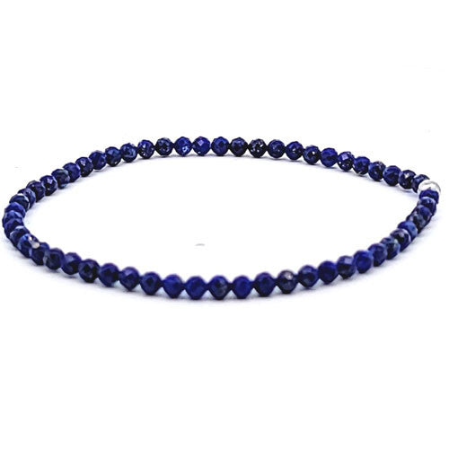 Lapislazuli Armband facettiert 3 mm - 2