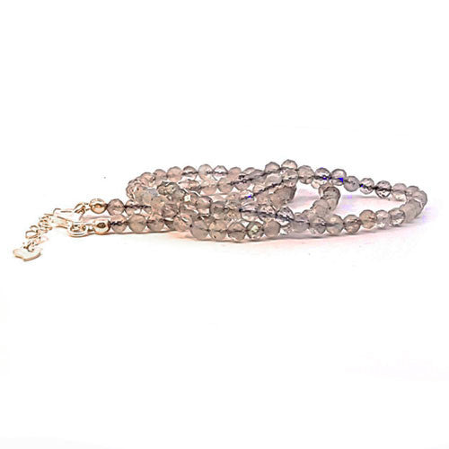 Labradorit Kugelkette facettiert 4 mm - 2