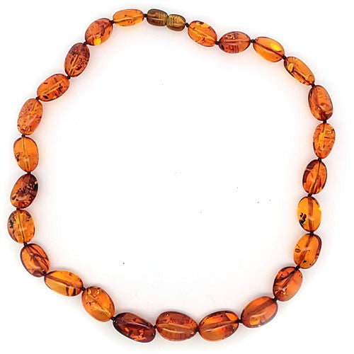 Bernsteinkette Oval 10-12 x 14-20 - 3