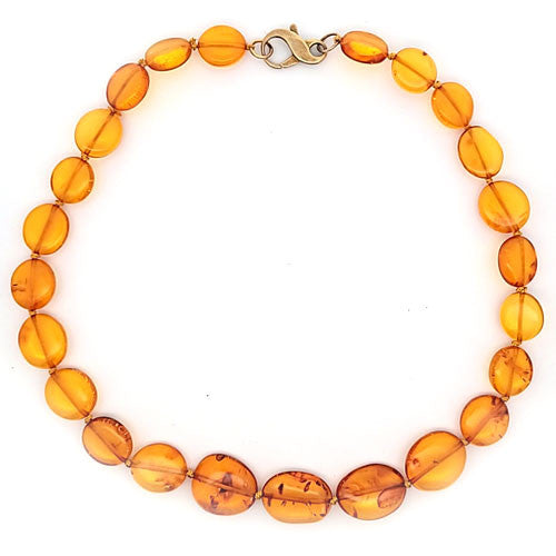 Bernsteinkette Oval flach 12-16 x 16-20 - 3