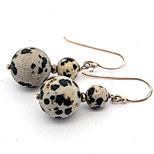 Ohrringe Dalmatinerstein - 2