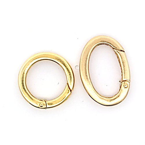 Kettenraffer mit Klappe Rund, silber vergoldet - 2