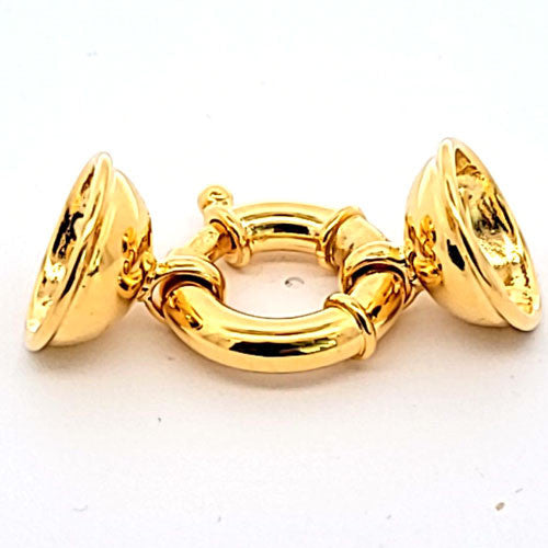 Springring-Schließe SPR 20/17, silber vergoldet - 3