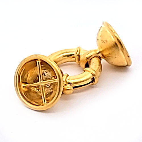 Springring-Schließe SPR 18/15, silber vergoldet matt - 3