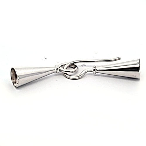 Schließe Tulpe, silber rhodiniert - 1