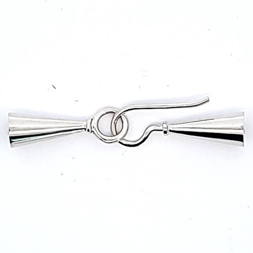 Schließe Tulpe, silber rhodiniert - 2