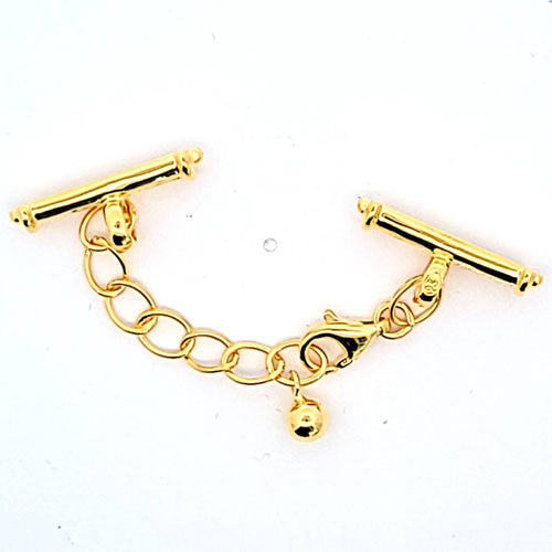 Ketterlschließe mit Steg, silber vergoldet - 3