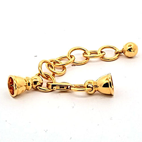 Ketterlschließe mit Kalotten, silber vergoldet - 2