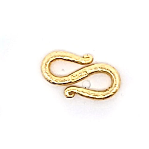 S-Schließe 12 mm, Silber vergoldet satiniert - 2