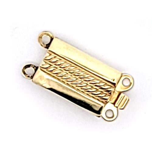 Schmuckschließe Kasten Weave 2-reihig - 2