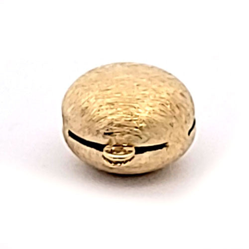 Schmuckschließe Plain rund, silber vergoldet satiniert - 3