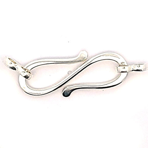 S-Schließe XL mit Doppelösen, Silber - 2