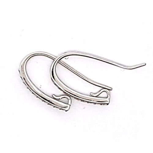 Ohrhaken Portofino mit Zirkonia, silber rhodiniert - 2