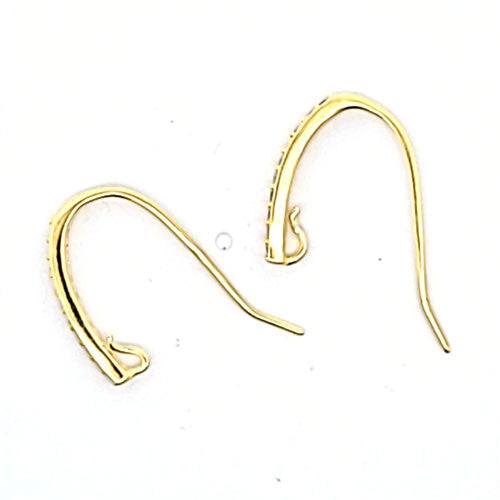 Ohrhaken Portofino mit Zirkonia, silber vergoldet - 2