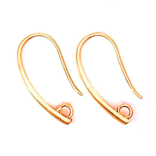 Ohrhaken Elegant, Silber rosé vergoldet matt - 2