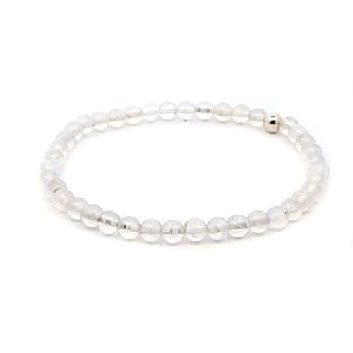 Mondstein Kugel-Armband 4 mm - 1