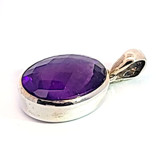 Amethyst Anhänger facettiert - 4