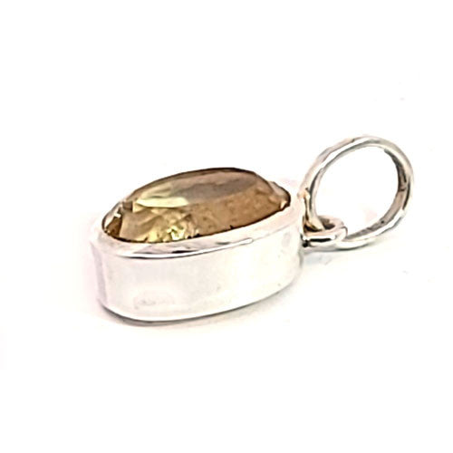 Zitrin Anhänger facettiert - 2