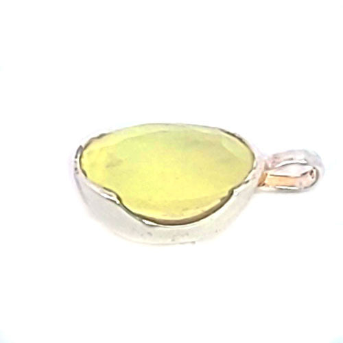 Prehnit Anhänger facettiert - 2