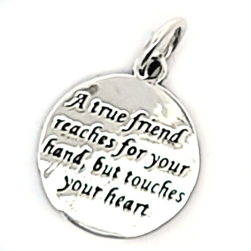 Weisheiten-Anhänger silber "A true friend" - 2