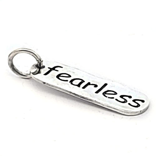 Weisheiten-Anhänger silber "fearless" - 2