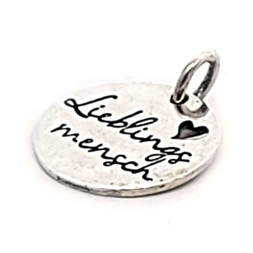 Weisheits-Anhänger Silber "Lieblingsmensch" - 2