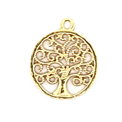 Baum des Lebens Anhänger, silber vergoldet - 2